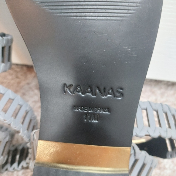KAANAS Jijoca Ladder Strap Leather Gladiator Flat Sandals Size 11M - Picture 9 of 9